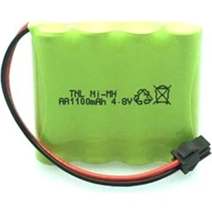 4.8V 1100MAH Siyah Soketli Oyuncak Araba Pili