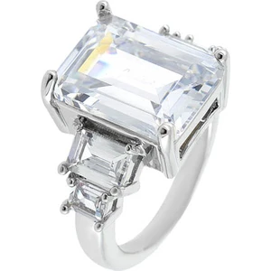 Merano Design Beyaz Baget Taşlı Yüzük