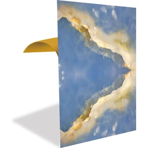 Kendinden Yapışkanlı Mavi Mermer Desenli Pvc Panel 41x62 Cm 4 Adet 1 M²