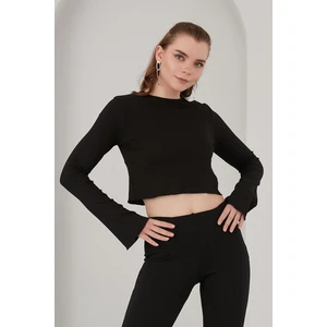 Alexander Gardi Ispanyol Kol Crop Top (B22-120UST)