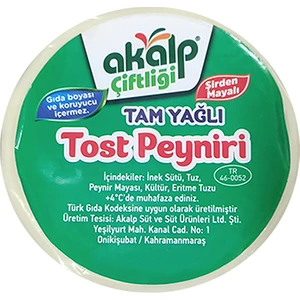 Akalp Çiftliği Tost Peyniri 500 gr