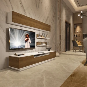 Trendstyle 5s Mdf Tv Ünitesi Tv Sehpası Beyaz Pera