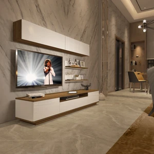 Trendstyle 5s Mdf Tv Ünitesi Tv Sehpası Pera Beyaz