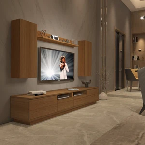 Trendstyle 5220DS Mdf Tv Ünitesi Tv Sehpası Naturel Ceviz