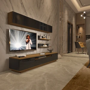 Trendstyle 5s Mdf Tv Ünitesi Tv Sehpası Pera Siyah