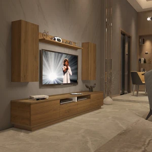 Trendstyle 5220DS Mdf Tv Ünitesi Tv Sehpası Naturel Pera