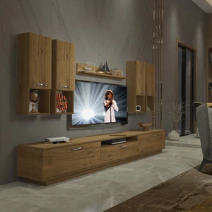 Trendstyle 8da Mdf Tv Ünitesi Tv Sehpası Naturel Pera