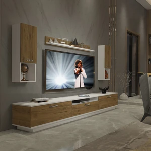 Trendstyle 270DA Mdf Tv Ünitesi Tv Sehpası Beyaz Pera