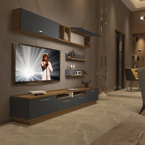 Trendstyle 5220 Mdf Tv Ünitesi Tv Sehpası Pera Antrasit