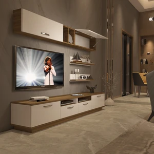 Trendstyle 5220 Mdf Tv Ünitesi Tv Sehpası Pera Beyaz