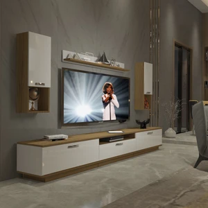 Trendstyle 270DA Mdf Tv Ünitesi Tv Sehpası Pera Beyaz