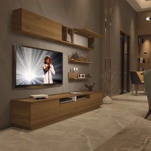 Trendstyle 5220S Mdf Tv Ünitesi Tv Sehpası Naturel Pera