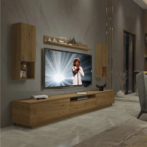 Trendstyle 270DAS Mdf Tv Ünitesi Tv Sehpası Naturel Pera