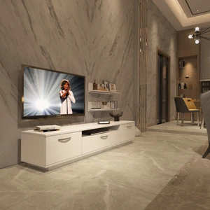 Trendstyle 4 Slm Tv Ünitesi Tv Sehpası Parlak Beyaz