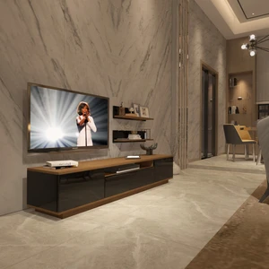 Trendstyle 4s Mdf Tv Ünitesi Tv Sehpası Ceviz Siyah