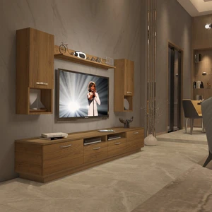 Trendstyle 5220DA Mdf Tv Ünitesi Tv Sehpası Naturel Pera