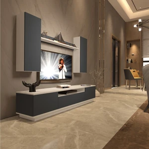 Trendstyle 5ds Mdf Tv Ünitesi Tv Sehpası Beyaz Antrasit