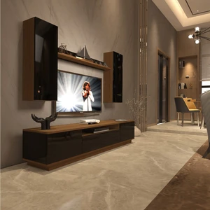 Trendstyle 5ds Mdf Tv Ünitesi Tv Sehpası Ceviz Siyah