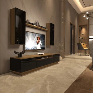 Trendstyle 5ds Mdf Tv Ünitesi Tv Sehpası Pera Siyah