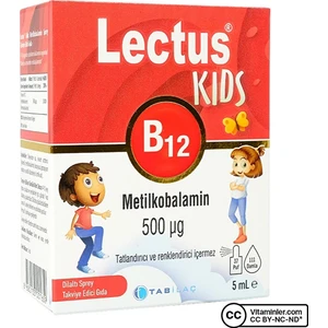 Kids B12 Metilkobalamin 5 Ml Dilaltı Sprey