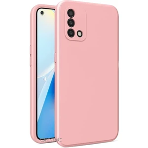M.TK Moveteck Oppo A74 Uyumlu Kılıf Kamera Lens Korumalı Içi Kadife Silikon Iz Yapmaz Ipeksi His Liquid Renkli Yumuşak Silikon Lansman