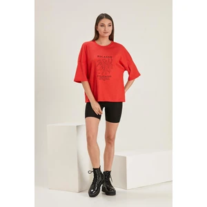 Alexander Gardi Oversize Baskılı T-Shirt (B22-32000)