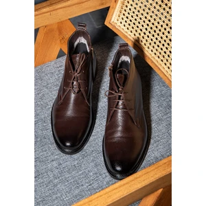 Jaka Deri Kauçuk Taban Uzun Erkek Bot, Boğazlı Bot, Postal