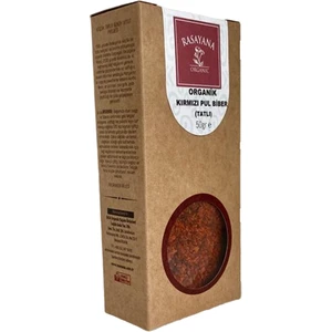 Organik Kırmızı Pul Biber Tatlı 50  gr