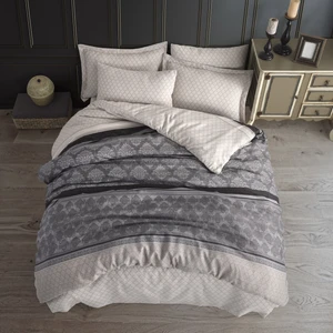 Enlora Home Kolay Ütülenir Nevresim Takımı Çift Kişilik Creative Gri