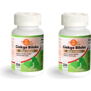 Force Nutrition Ginkgo Biloba 120 mg 200 Tablet x 2 Adet