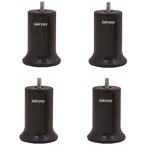 Gürçay Hırdavat Yatak Baza Ayağı Plastik 12CM M10 Diş (4 Adet)