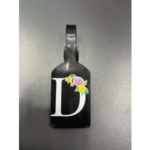 Seyahat Aksesuar D Harf Siyah Bavul Etiketi,valiz Etiketi,kartlık,isimlik,bagaj Etiketi