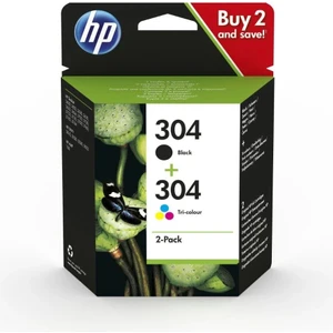 Orijinal Hp 304 Mürekkep Kartuşu Siyah/üç Renkli 2'li Paket 3JB05AE