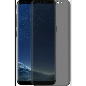 M.TK Moveteck Samsung Galaxy S9 Plus Uyumlu Mat Hayalet Privacy Gizli Ekran Koruyucu Full Glue 6d Yandan Görünmez Cam Matte Parmak Izi Bırakmaz Temperli Black Torrass Tam Kaplar 3D