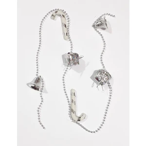 Fun World Funworld Yılbaşı Yeni Yıl Çam Ağacı Zincir Süs 90 cm GÜMÜŞ