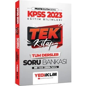 Yediiklim Yayınları 2023 KPSS Pratik Eğitim Serisi Eğitim Bilimleri Tek Kitap Soru Bankası