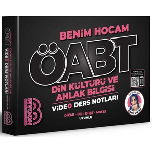 Benim Hocam Yayınları ÖABT 2023 Din Kültürü ve Ahlak Bilgisi Öğretmenliği Video Ders Notları