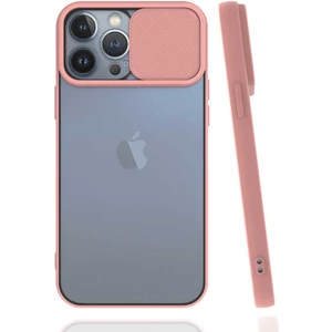 Kip GSM Apple iPhone 13 Pro Max Kılıf Kamera Lens Korumalı Sürgülü Slayt Kılıf
