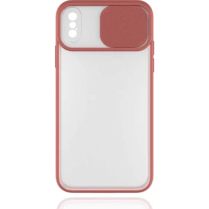 Kip GSM Apple iPhone Xs 5.8 Kılıf Kamera Lens Korumalı Sürgülü Slayt Kılıf