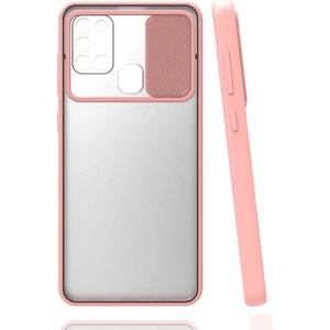 Kip GSM Samsung Galaxy A21S Kılıf Kamera Lens Korumalı Sürgülü Slayt Kılıf