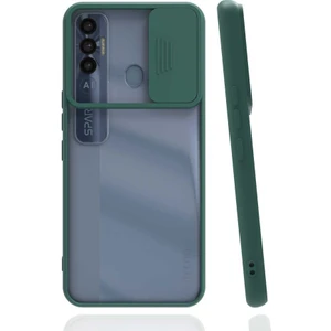 Kip GSM Tecno Spark 7 Pro Kılıf Kamera Lens Korumalı Sürgülü Slayt Kılıf