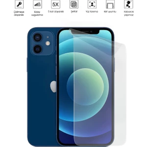 Kip GSM Apple iPhone 12 Mini Ekran Koruyucu Tam Kaplayan Esnek Kırılmaz Nano Temperli