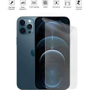 Kip GSM Apple iPhone 12 Pro Max Ekran Koruyucu Tam Kaplayan Esnek Kırılmaz Nano Temperli