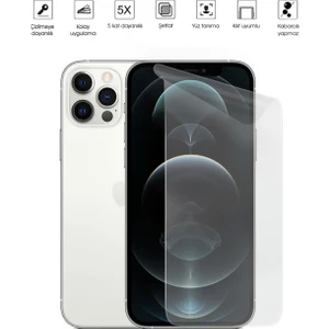 Kip GSM Apple iPhone 12 Pro Ekran Koruyucu Tam Kaplayan Esnek Kırılmaz Nano Temperli