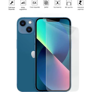 Kip GSM Apple iPhone 13 Ekran Koruyucu Tam Kaplayan Esnek Kırılmaz Nano Temperli