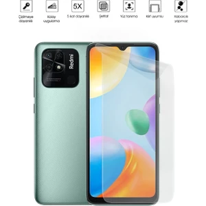 Kip GSM Xiaomi Redmi 10C Ekran Koruyucu Tam Kaplayan Esnek Kırılmaz Nano Temperli