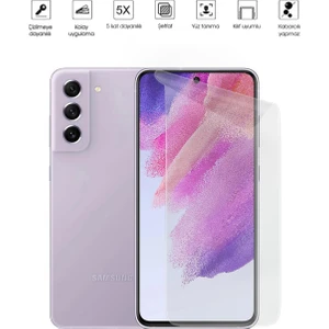Kip GSM Samsung Galaxy S21 Fe Ekran Koruyucu Tam Kaplayan Esnek Kırılmaz Nano Temperli