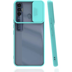 Kip GSM Tecno Spark 7 Pro Kılıf Kamera Lens Korumalı Sürgülü Slayt Kılıf