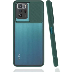 Kip GSM Xiaomi Poco X3 Gt Kılıf Kamera Lens Korumalı Sürgülü Slayt Kılıf