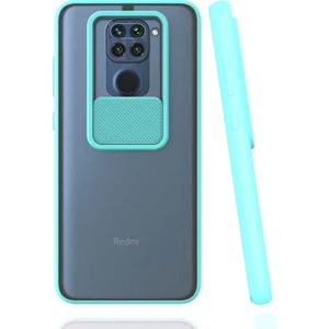 Kip GSM Xiaomi Redmi Note 9 Kılıf Kamera Lens Korumalı Sürgülü Slayt Kılıf